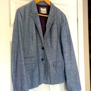 J. Crew chambray schoolboy blazer, size 12